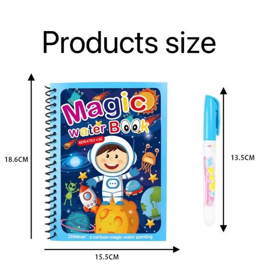 Magic Water Drawing Book with Pen