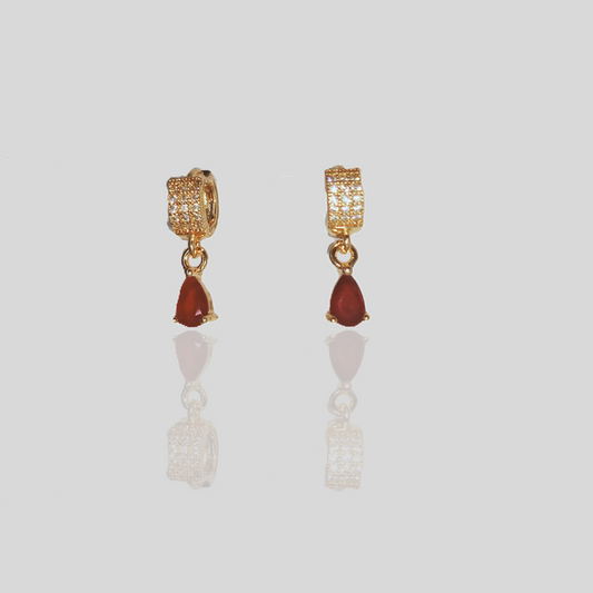 Trendy Artificial Stone Drop Earrings