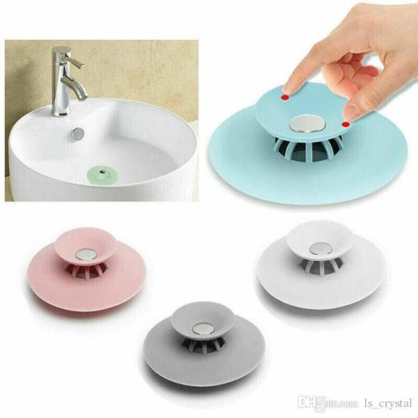 Silicone Sink Hair Strainer & Floor Drain Stopper