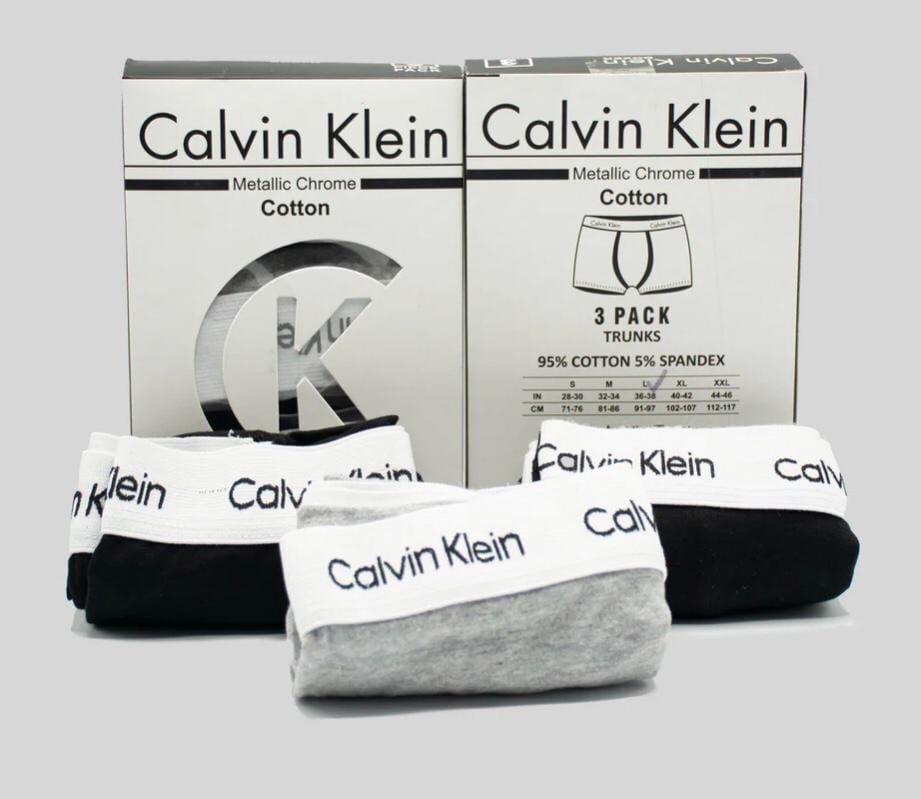 c-K Men's Cotton Boxers, Pack of 3