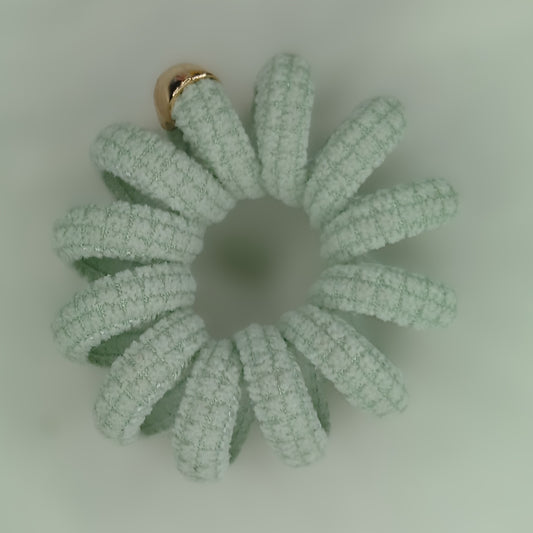 Spiral Pastel Hair Ties – Fluffy Chenille Bands