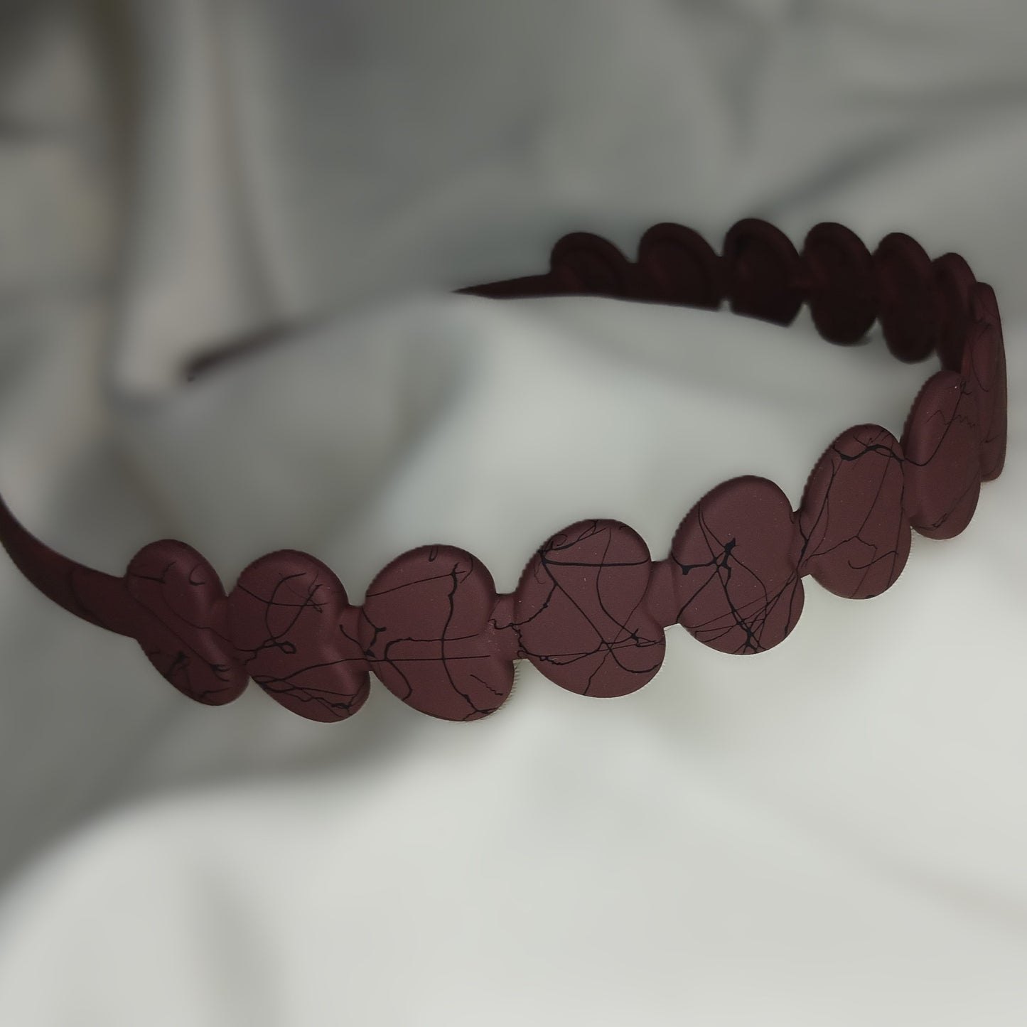 Heart-Shaped Headband - Matte Plastic Hairband