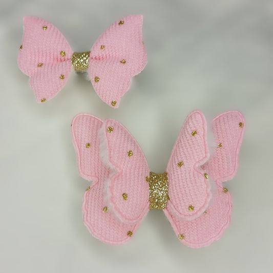 Butterfly Hair Clips for Girls – Soft Fabric