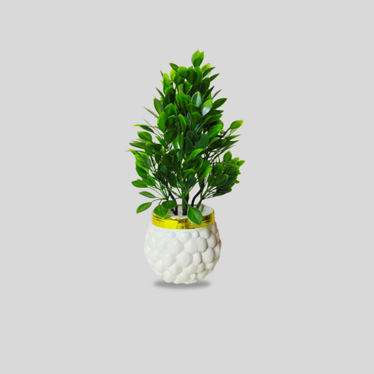 Elegant Planter with Artificial Greenery