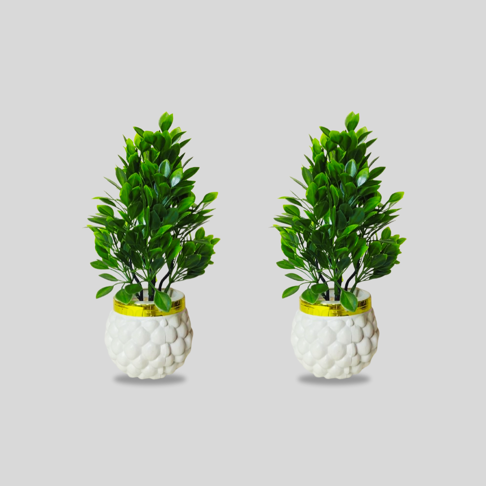 Elegant Planter with Artificial Greenery