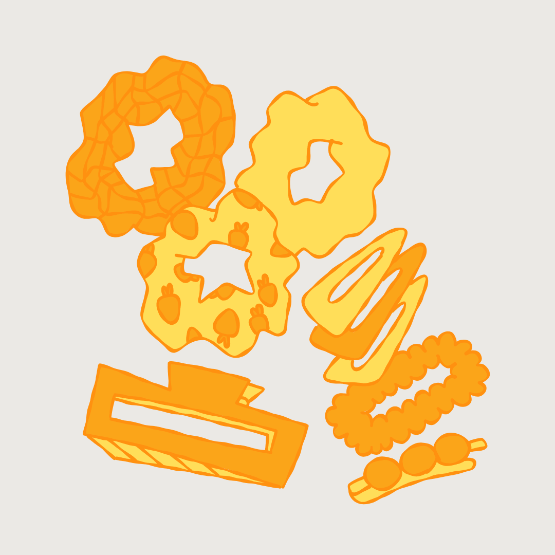 Hair Accessories, Claw clips, lotus floral hair claw, pins online in Pakistan.