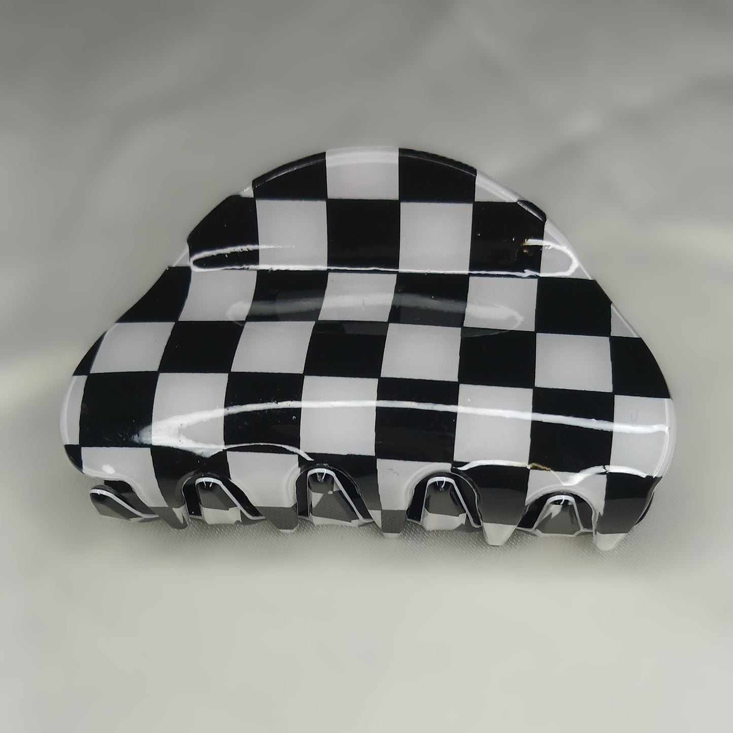 Korean Chessboard Hair Claw Clip – Crab Clip