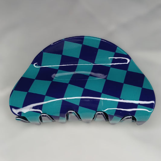 Korean Chessboard Hair Claw Clip – Crab Clip