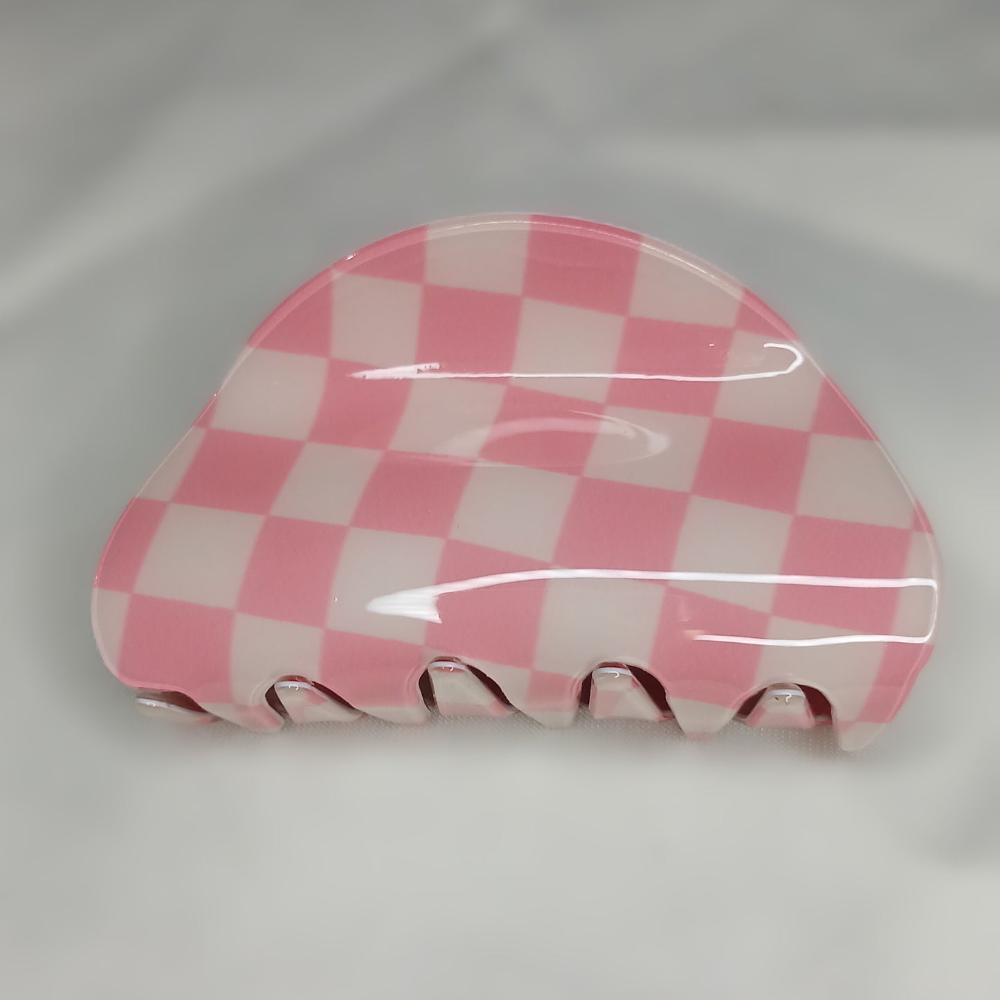 Korean Chessboard Hair Claw Clip – Crab Clip