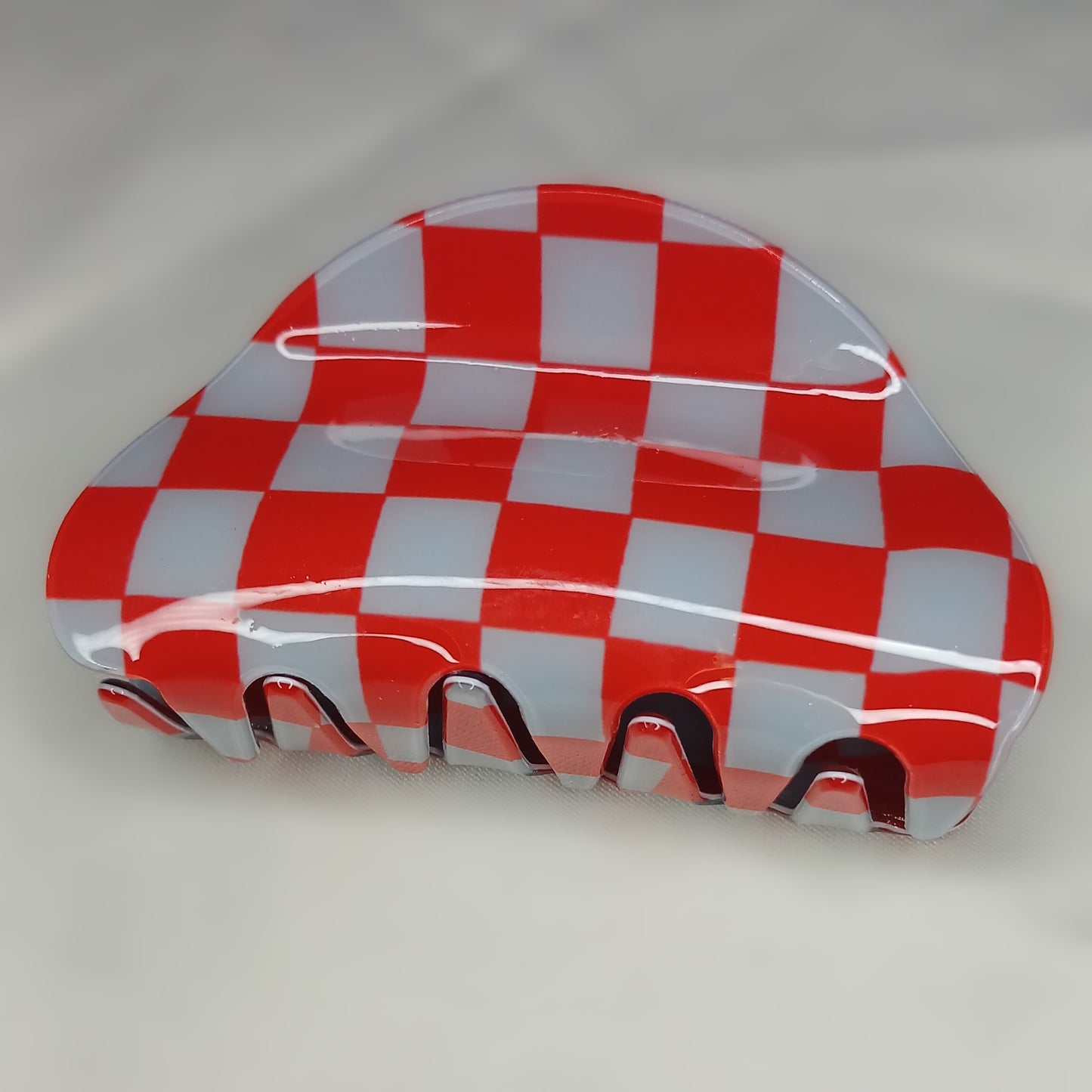 Korean Chessboard Hair Claw Clip – Crab Clip