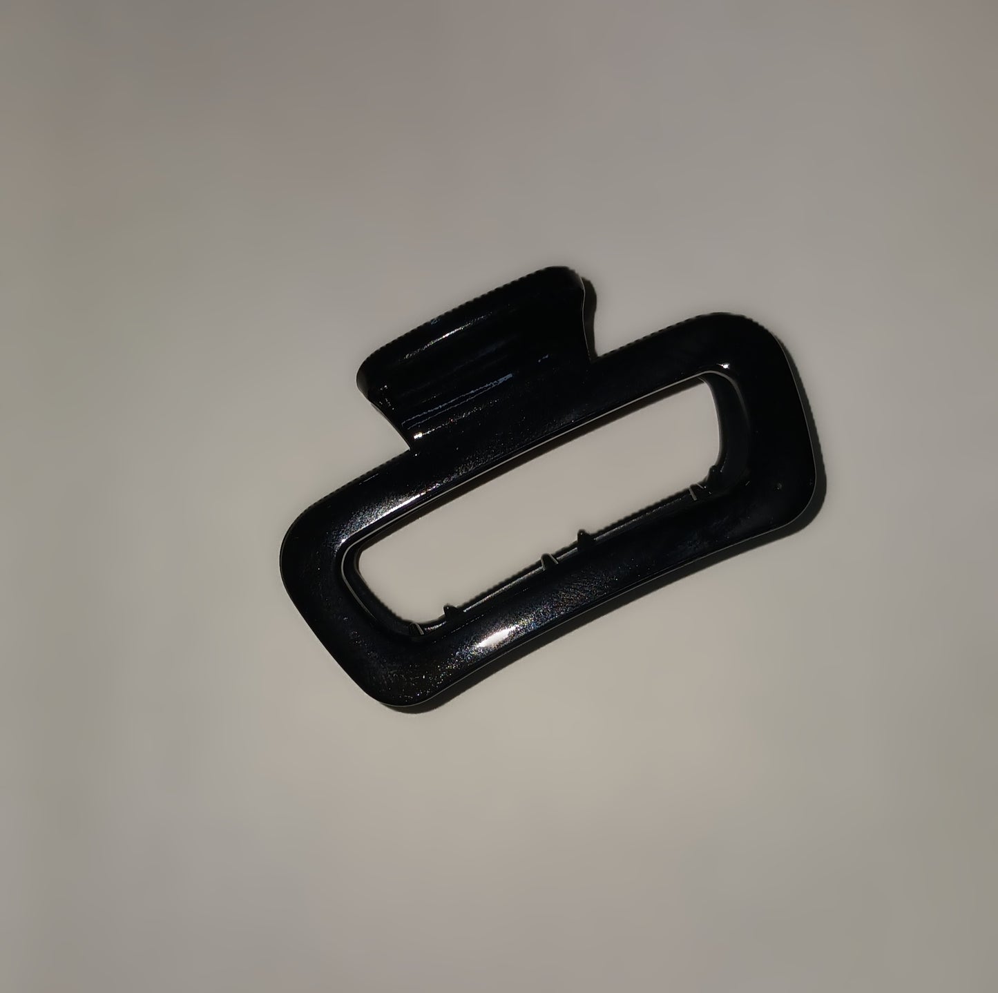 Mini Shine Black Claw Clips – Rectangle Hair Clips