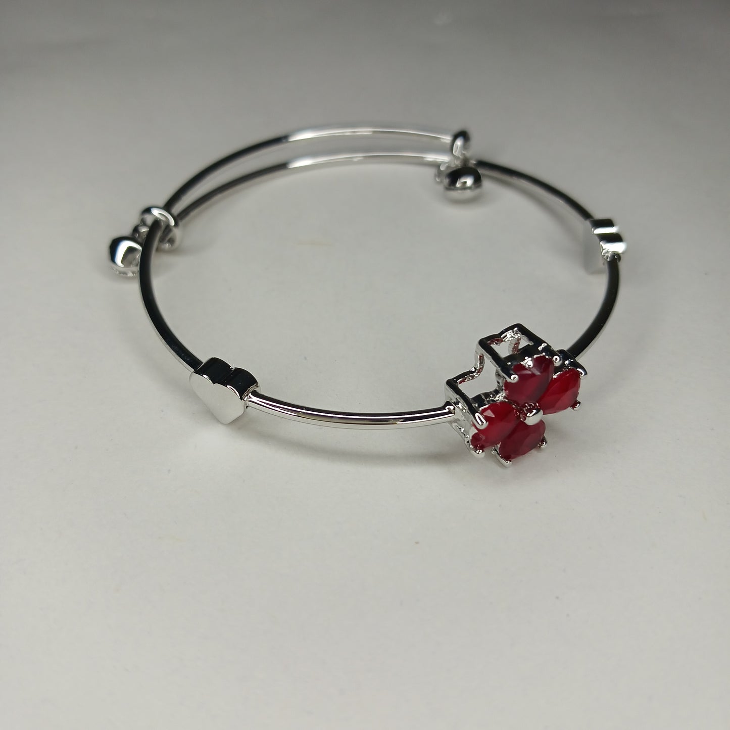 Elegant Floral Gold/Silver-Tone Jewelry Set