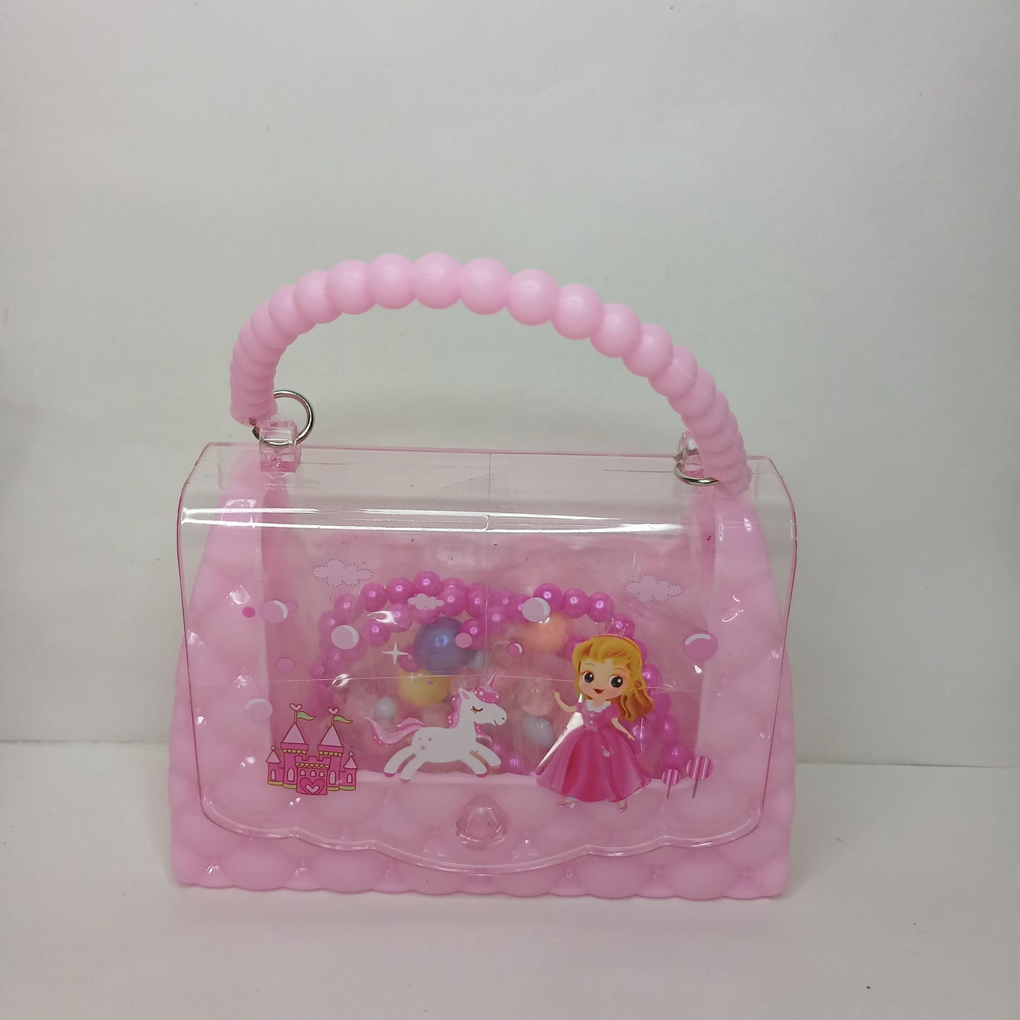 Cute Pink Princess Bag & Jewelry Set