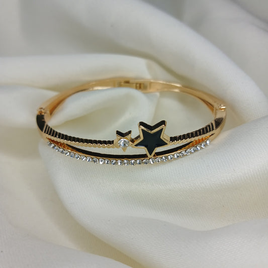 Shining Star Bangle Bracelet – Silver & Gold