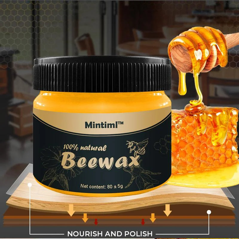 Wood Seasoning Beeswax for Furniture Care – 80g Complete Solution