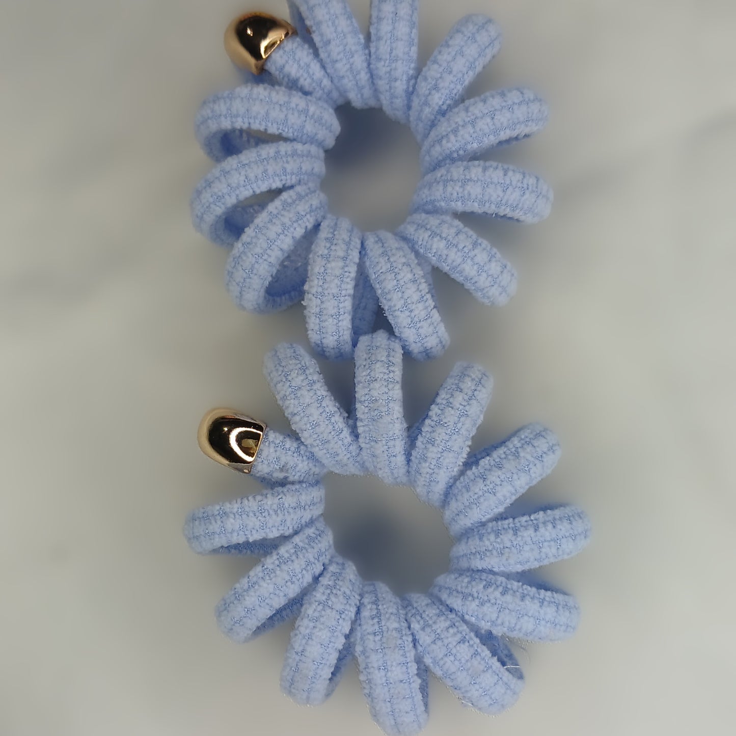 Spiral Pastel Hair Ties – Fluffy Chenille Bands