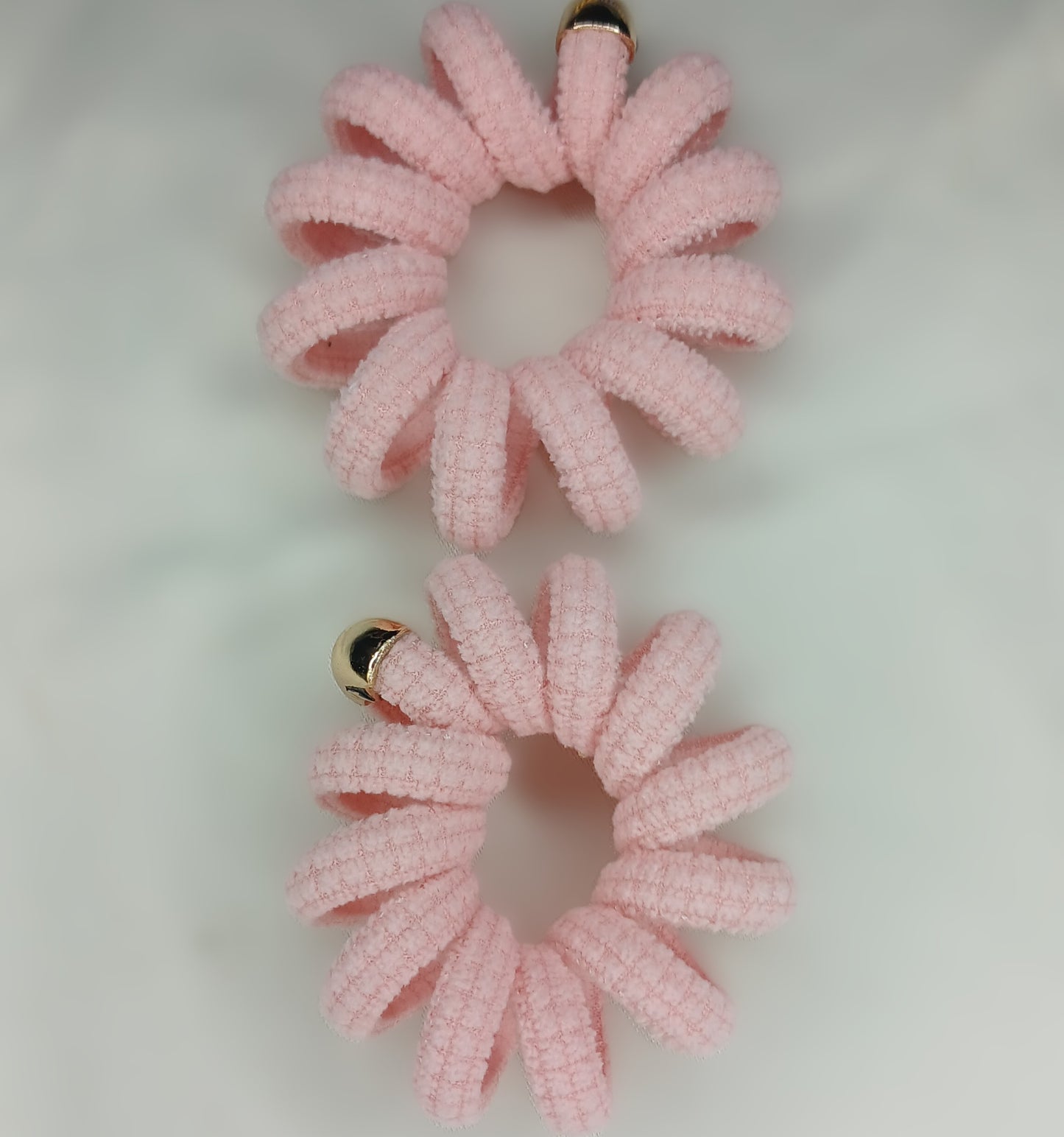 Spiral Pastel Hair Ties – Fluffy Chenille Bands