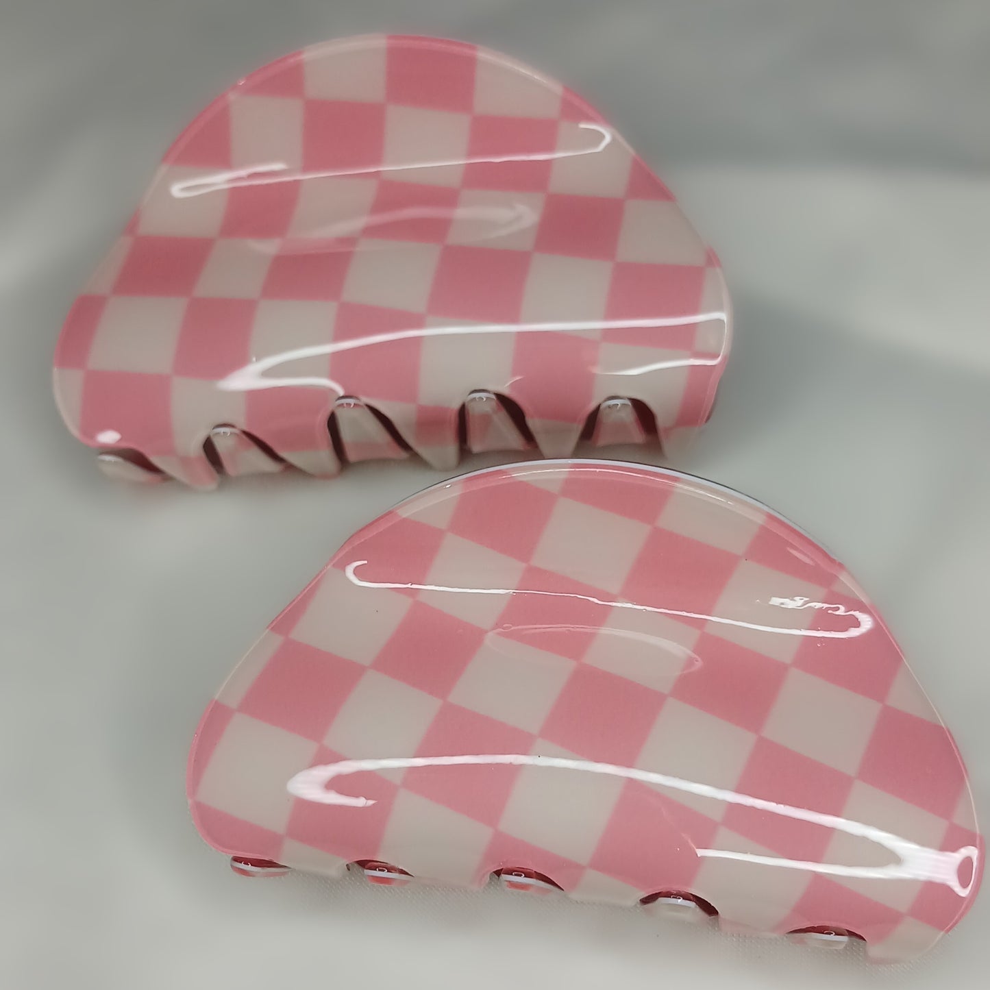 Korean Chessboard Hair Claw Clip – Crab Clip