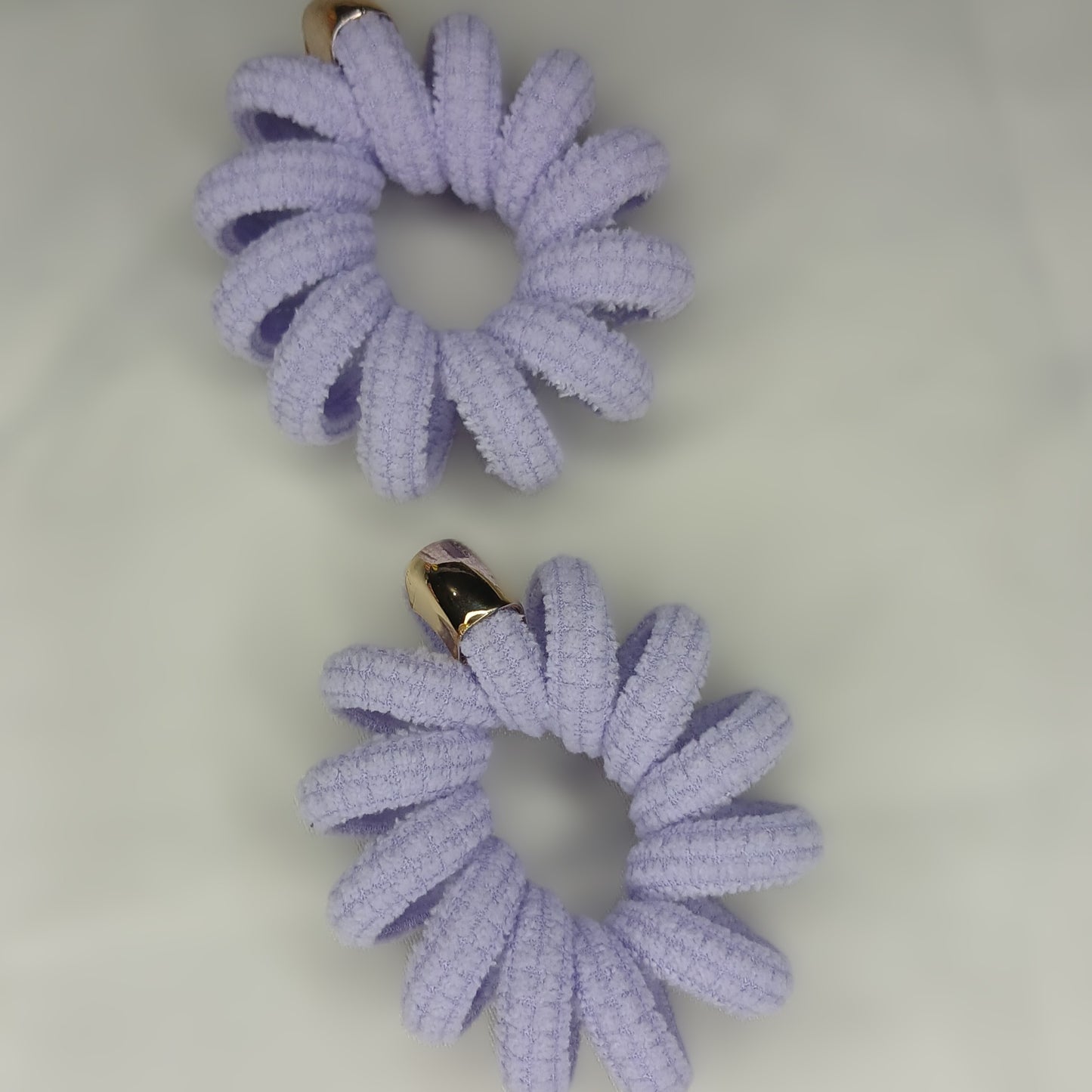 Spiral Pastel Hair Ties – Fluffy Chenille Bands