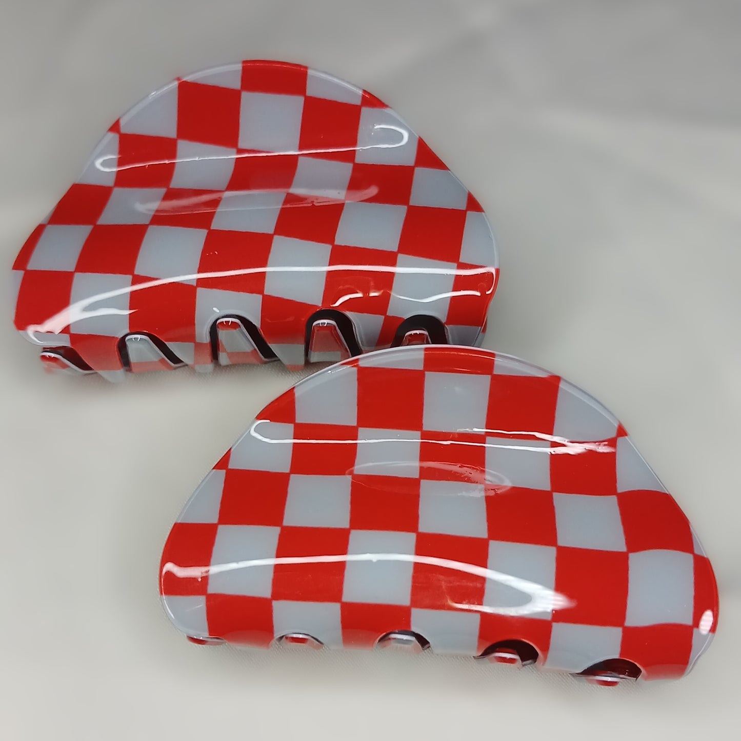 Korean Chessboard Hair Claw Clip – Crab Clip