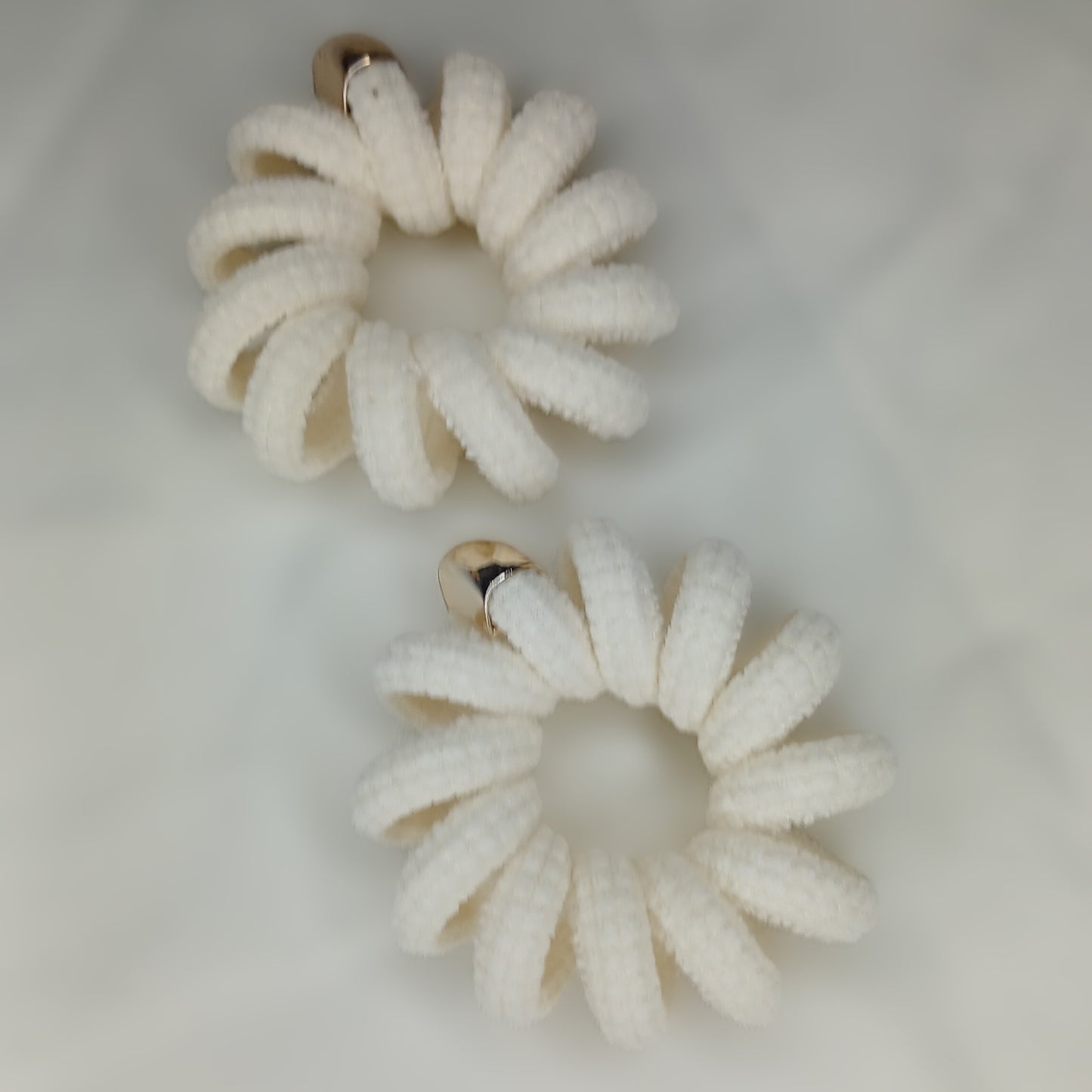 Spiral Pastel Hair Ties – Fluffy Chenille Bands