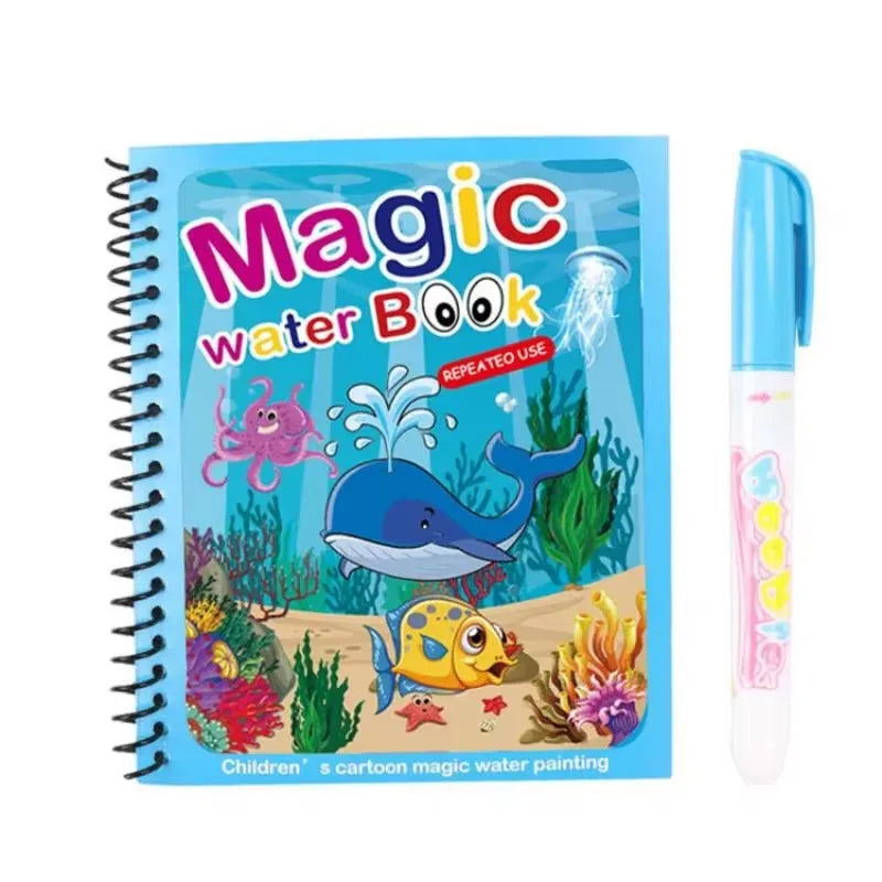 Magic Water Drawing Book with Pen