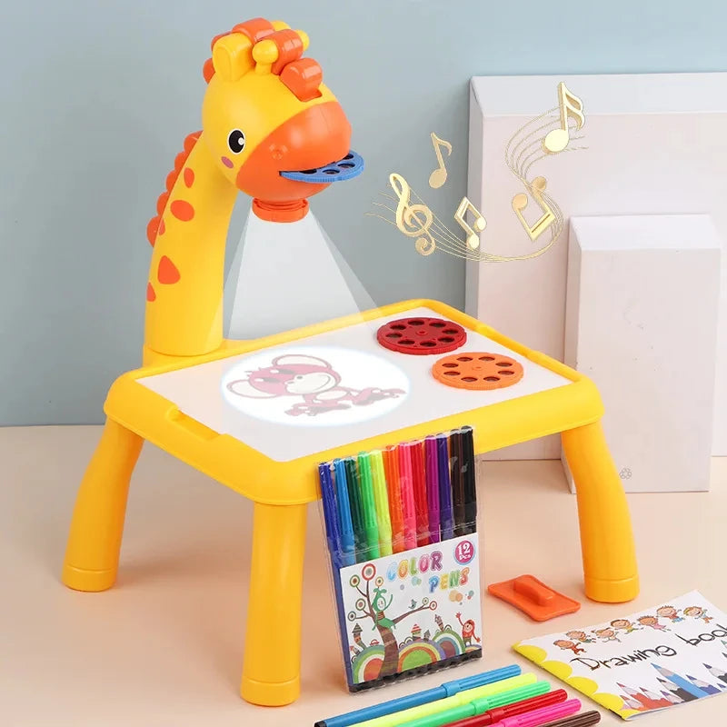 Kids LED Projector Drawing Board: Art & Learning Toy