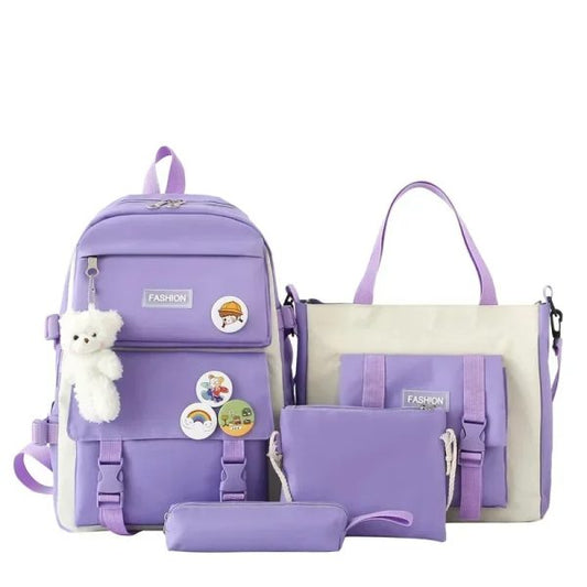 4-Piece School Bag Set – Stylish & Practical!