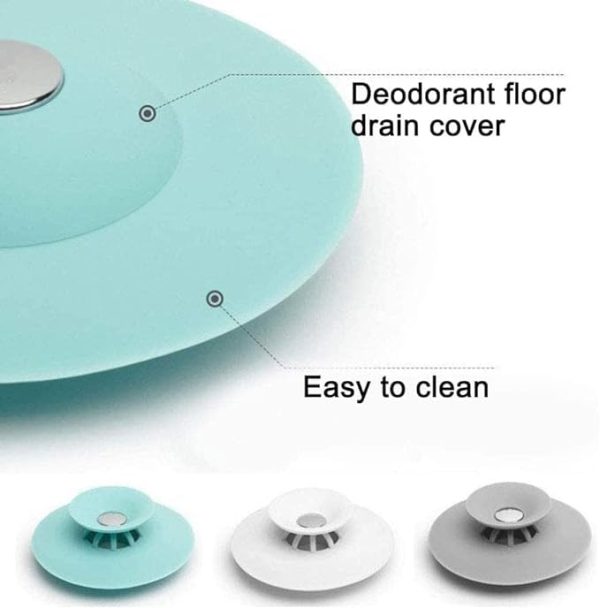 Silicone Sink Hair Strainer & Floor Drain Stopper