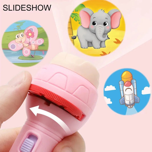 Kids Slide Projector Flashlight: Dinosaur & Animal Images