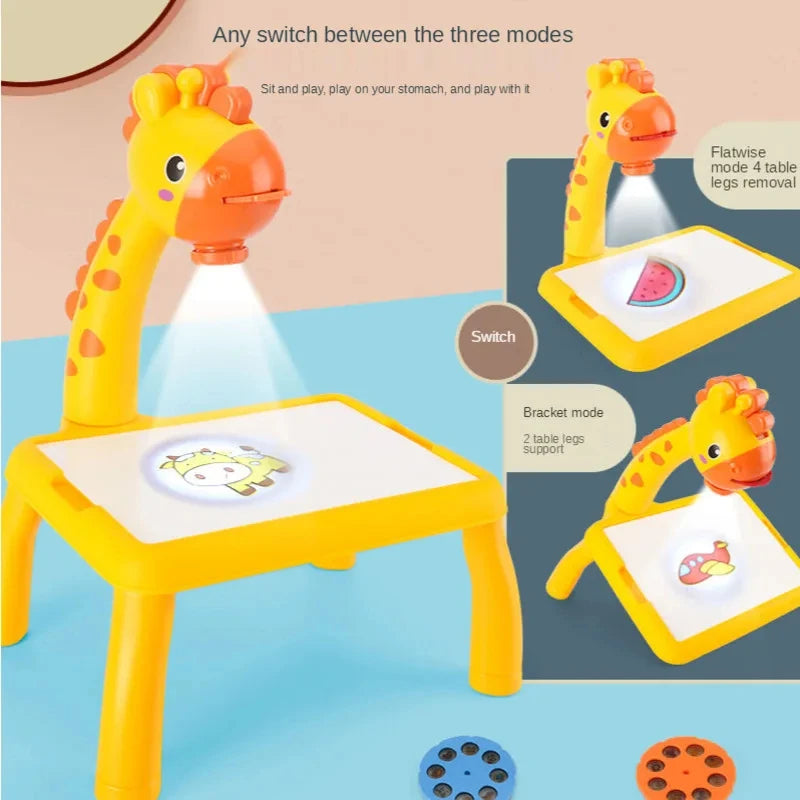 Kids LED Projector Drawing Board: Art & Learning Toy