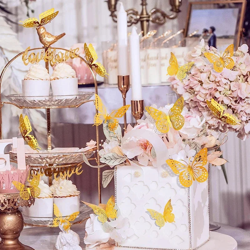 3D Hollow Butterfly Wall Stickers for Kids' Rooms