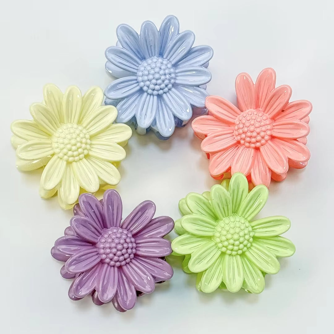 Sunflower Mini Hair Claw Clips