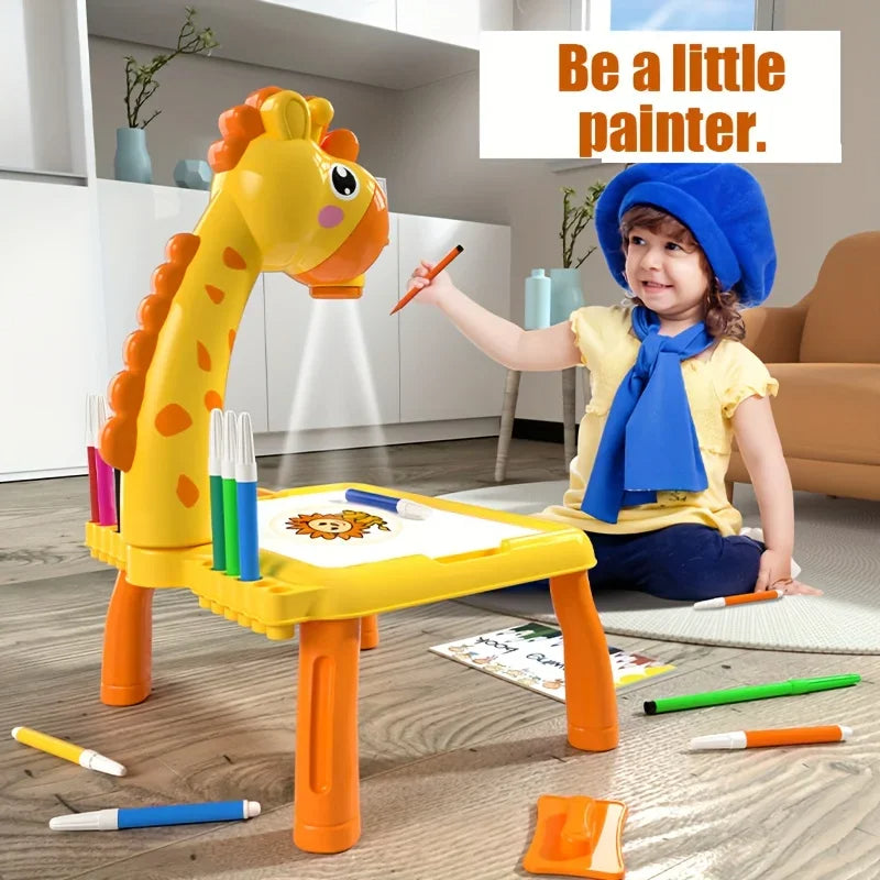 Kids LED Projector Drawing Board: Art & Learning Toy