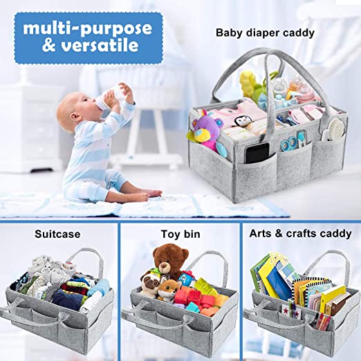 Baby Diaper Caddy Organizer Bag