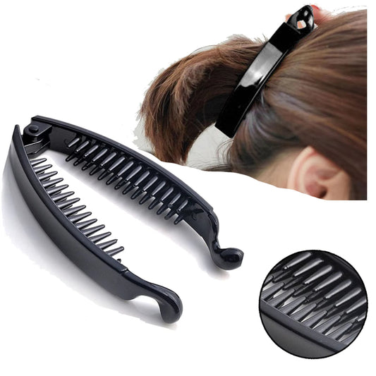 Classic Black Banana Hair Clip