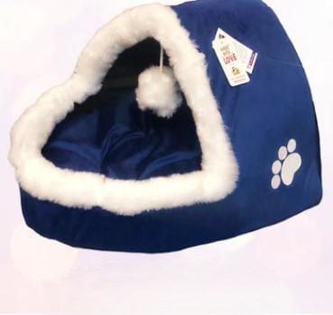 LuxVelvet Heated Pet House - Soft & Cozy Winter Retreat for Cats and Dogs