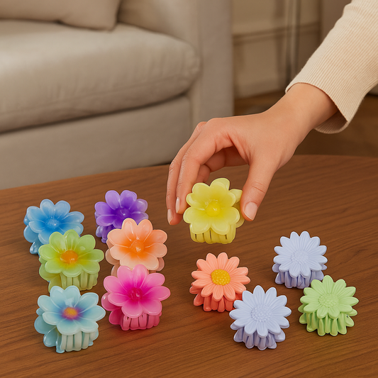 Petal & Sunflower Hair Claw Clips