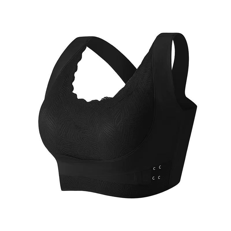 Invisible Posture Lift Bra | Wireless Support + Anti-Slouch X-Back (Adjustable Side-Hooks)