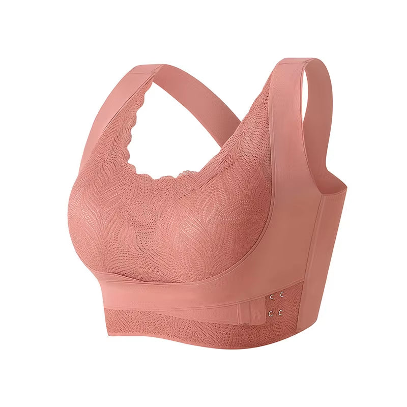 Invisible Posture Lift Bra | Wireless Support + Anti-Slouch X-Back (Adjustable Side-Hooks)