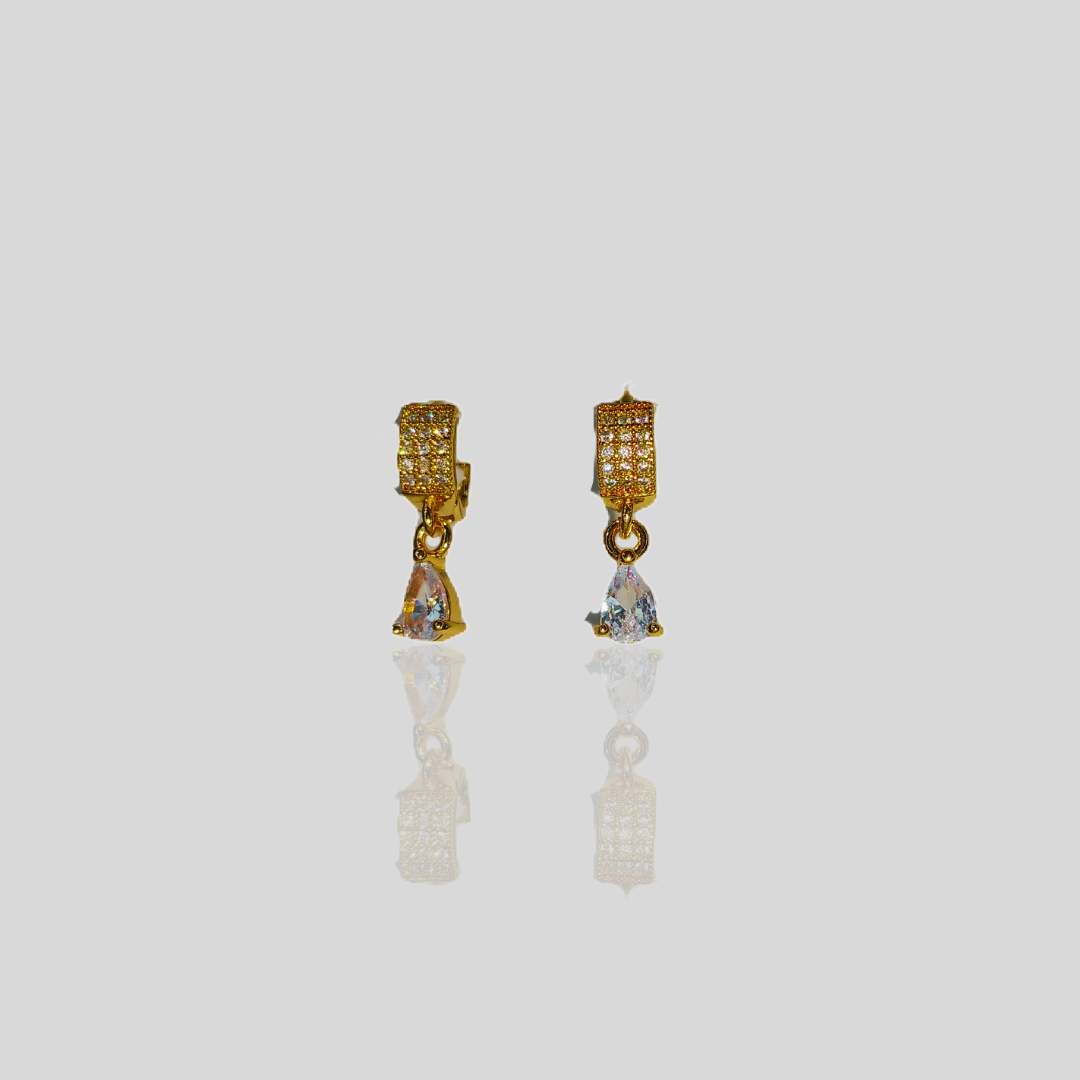 Trendy Artificial Stone Drop Earrings