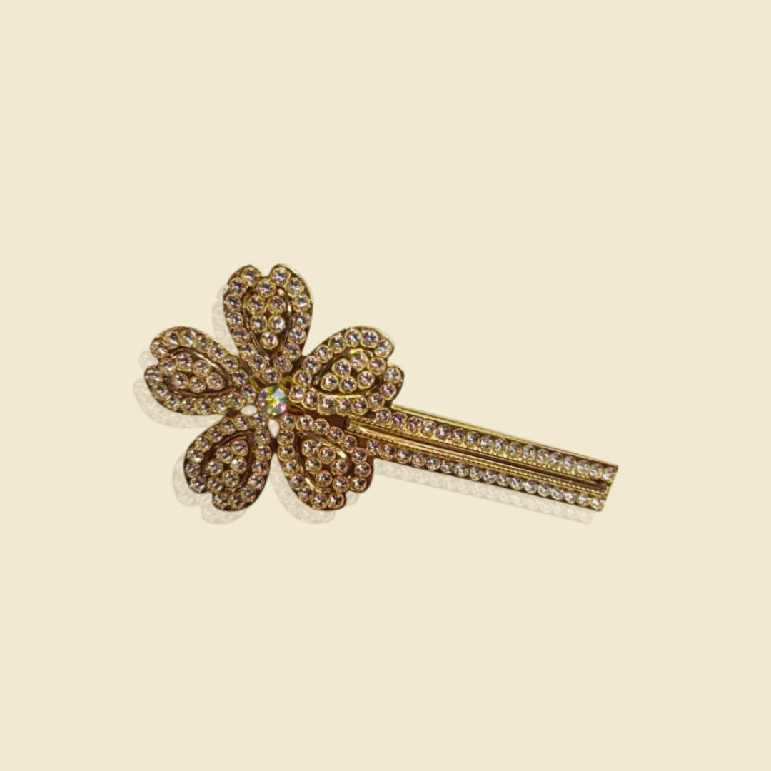 Premium Crystal Hair Clip Set – 3 in 1