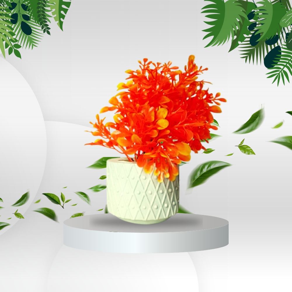 Stylish Tabletop Mini Planters with Plastic Pot