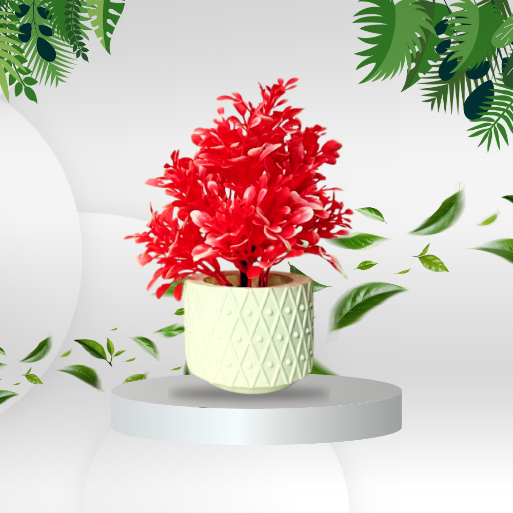Stylish Tabletop Mini Planters with Plastic Pot