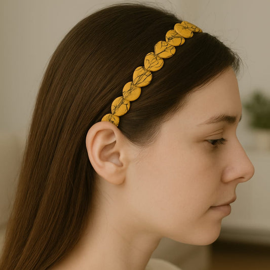 Heart-Shaped Headband -  Matte Plastic Hairband