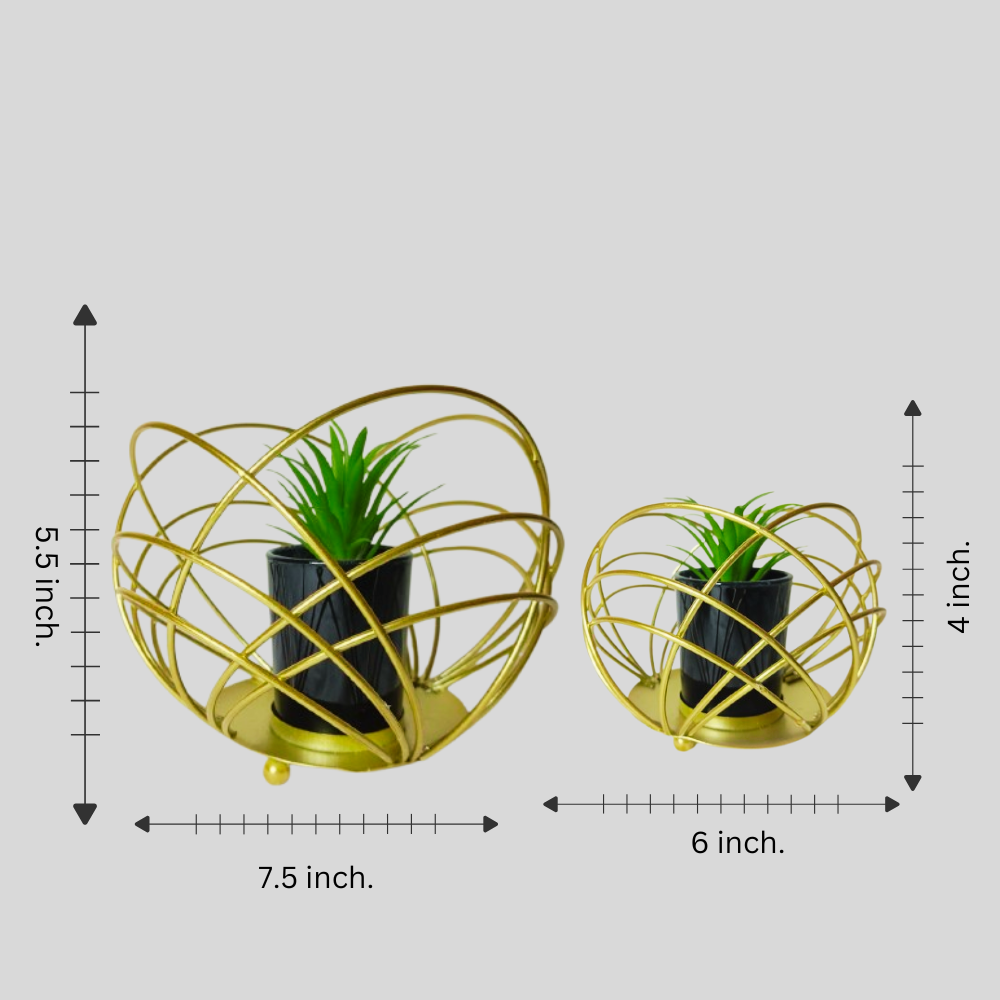 Elegant Nordic Iron Flower Pot