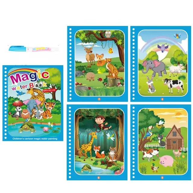 Magic Water Drawing Book with Pen
