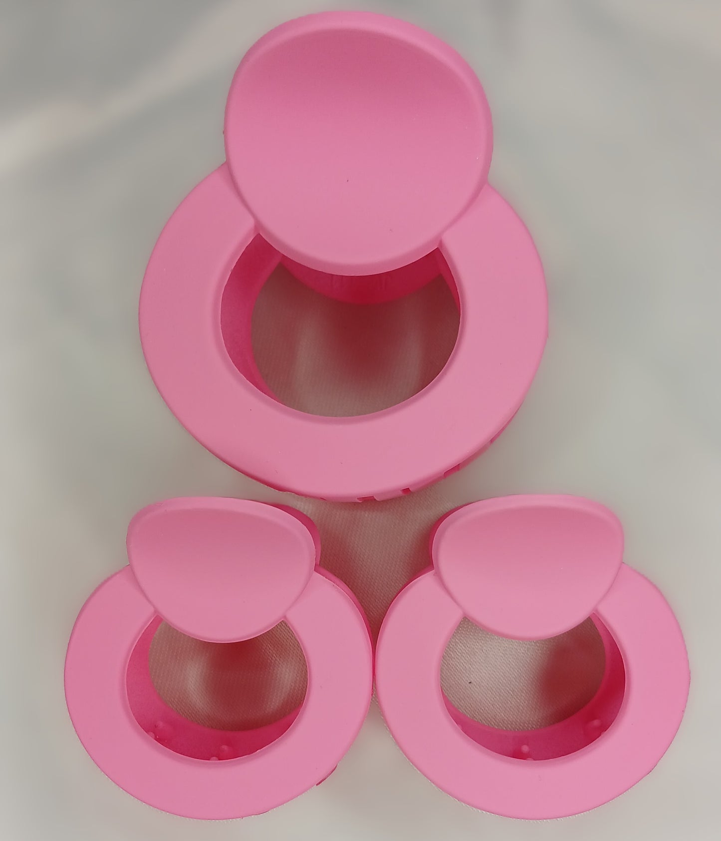 Round Hair Claw Clip Set – Matte Finish