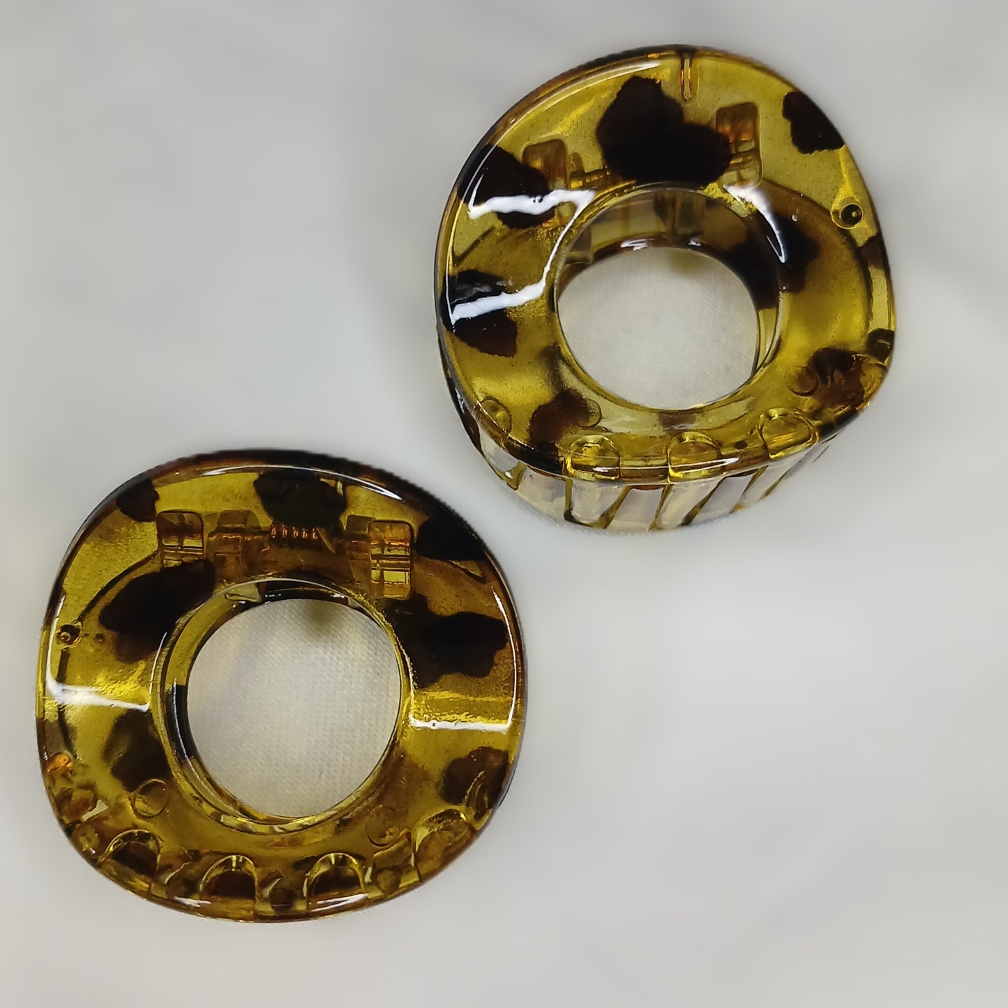 Mini Donut Hair Claw Clips – Matte & Glossy