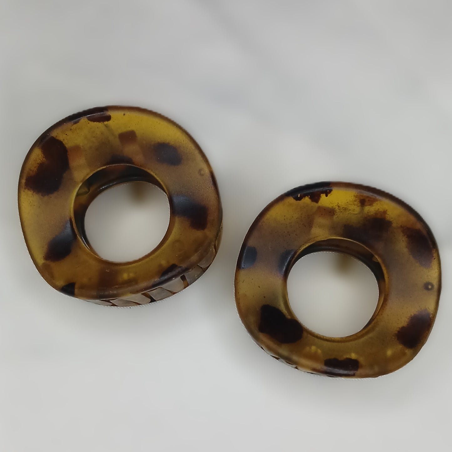 Mini Donut Hair Claw Clips – Matte & Glossy